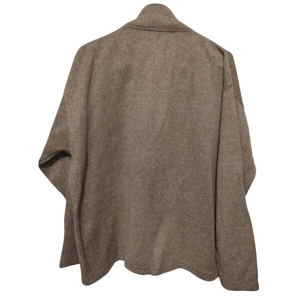 Sun River Clothing Co Sweater Casual Quarter Zip Mens Size Large Brown‎